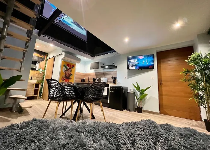 Capsule Safari - Jacuzzi - Nintendo Switch - Netflix & Home Cinema - Pouf Geant - Filet Suspendu