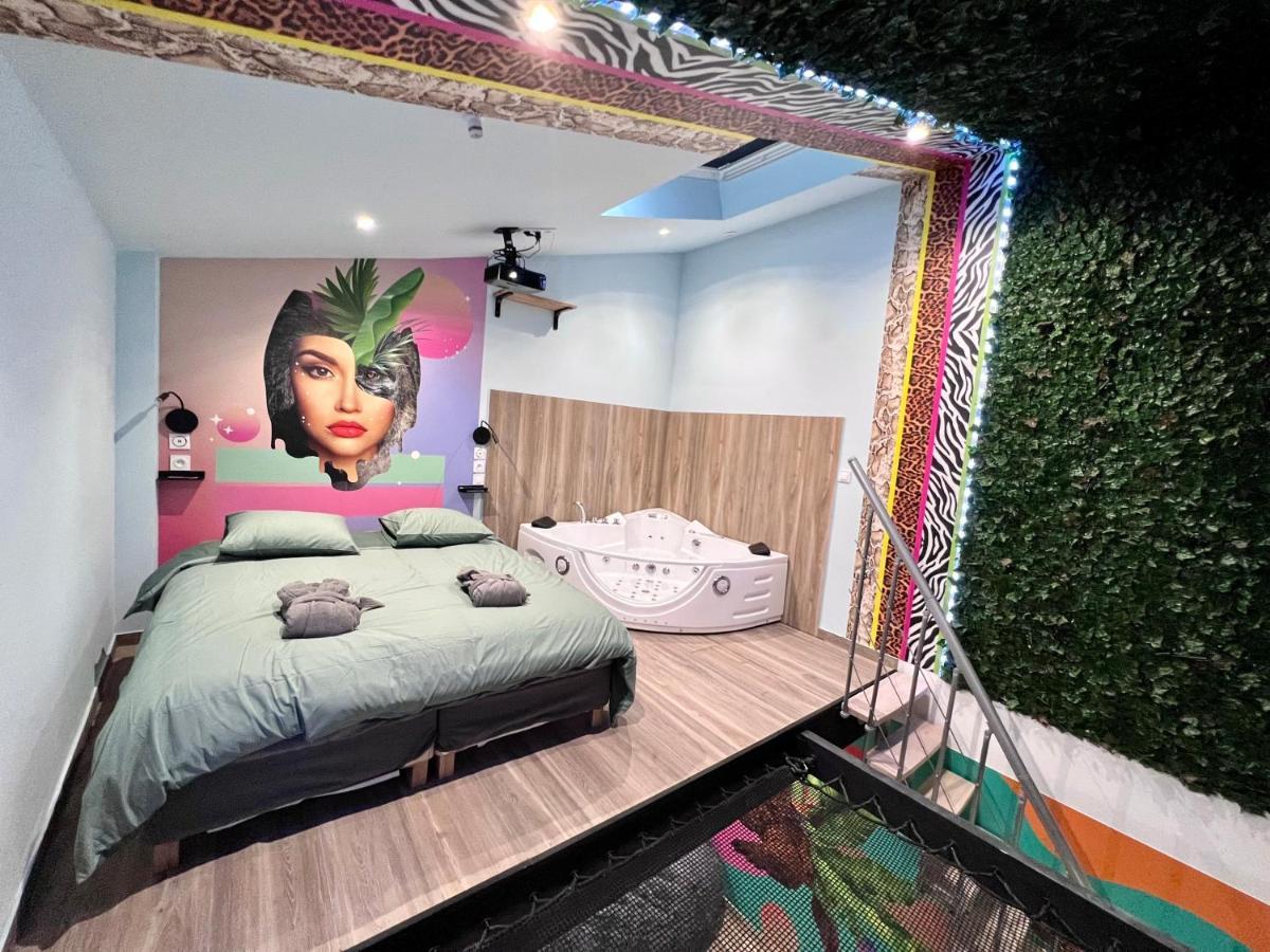 Apartment Capsule Safari - Jacuzzi - Nintendo Switch - Netflix & Cinema - Pouf Geant - Filet Suspendu