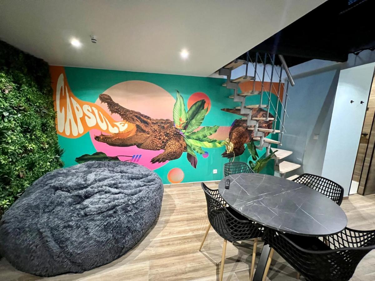 Apartment Capsule Safari - Jacuzzi - Nintendo Switch - Netflix & Cinema - Pouf Geant - Filet Suspendu *