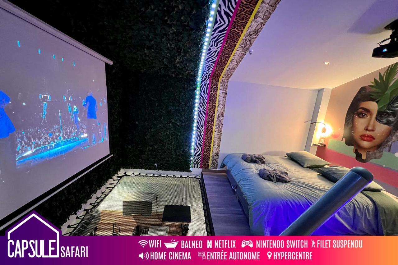 Capsule Safari - Jacuzzi - Nintendo Switch - Netflix & Cinema - Pouf Geant - Filet Suspendu * Douai